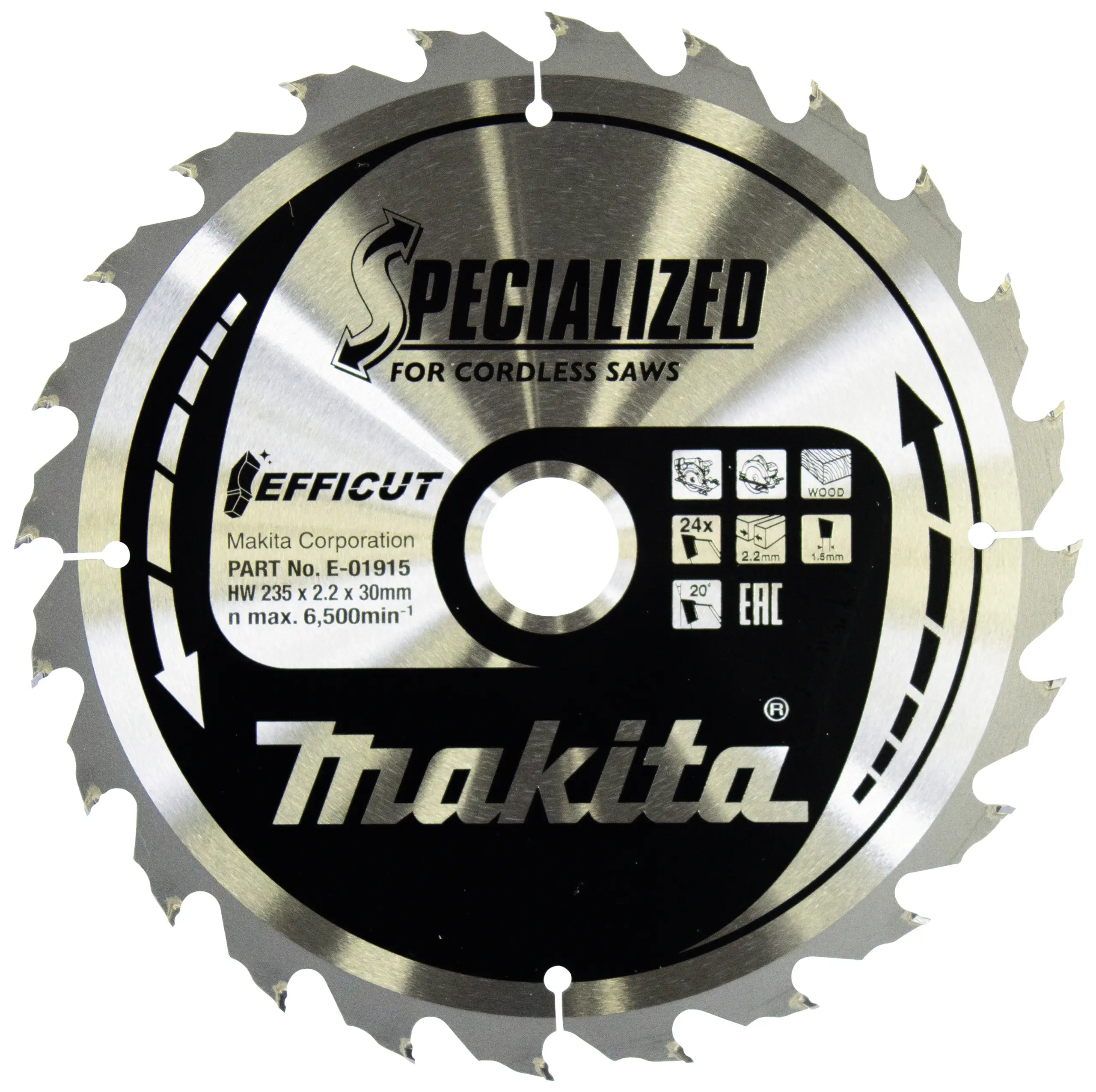 Диск для резки Makita EFFICUT E-01915, 235 x 30 x 2,2 мм, 1 шт.