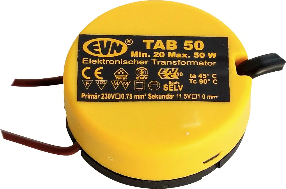 EVN TAB 50 12 В 20–50 Вт, диммируемый, с фазовым диммером