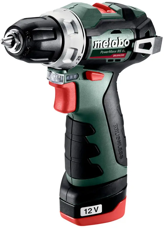 Акумуляторний дриль-шуруповерт Metabo PowerMaxx BS BL 601721500 12 В 2 Аг, включаючи 2 акумулятори