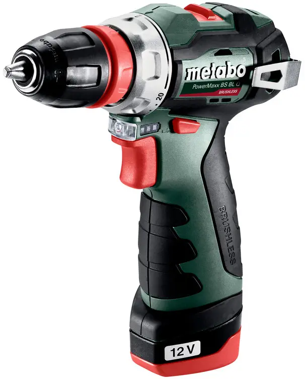 Аккумуляторная дрель-шуруповерт Metabo PowerMaxx BS BL Q 601749500 12 В 2 А·ч, вкл. 2 аккумулятора
