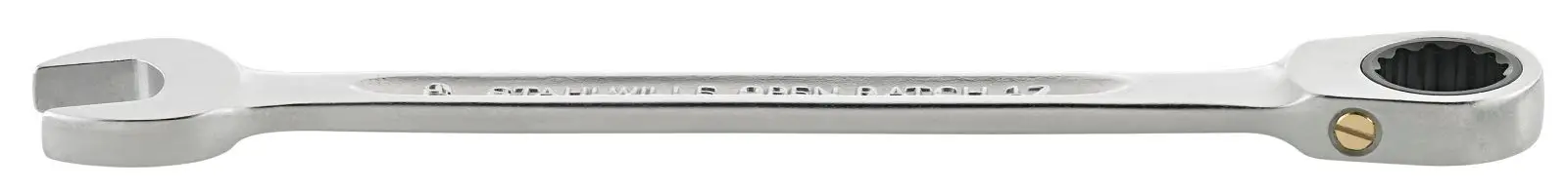 Stahlwille 40171010 17F 10 FLACH Накидний ключ із тріскачкою Розмір ключа (метрична система) (лише для назви) 8 - 19 мм