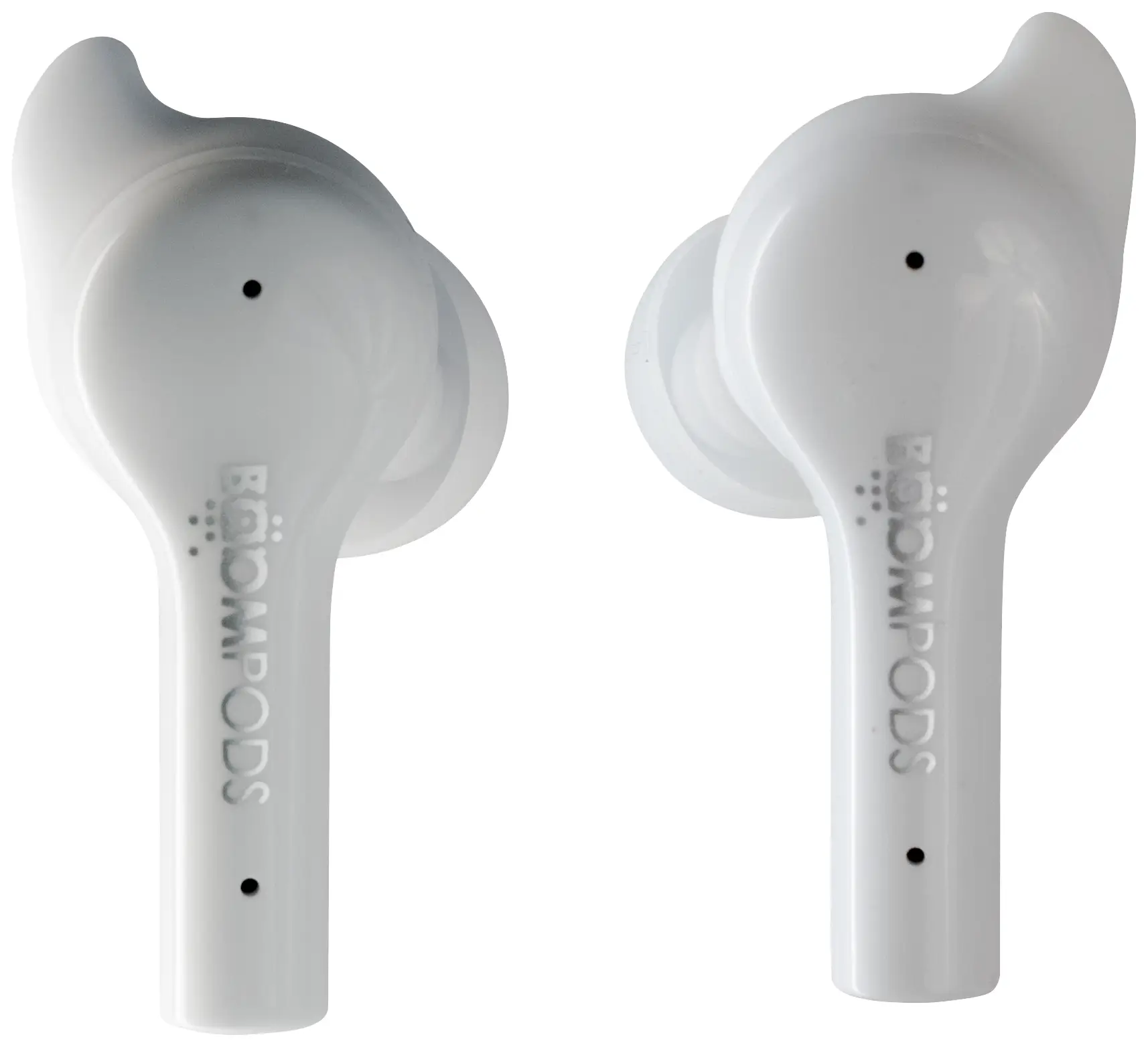 Навушники-вкладиші Boompods Bassline GO Bluetooth, білий мікрофон, шумопоглинання, регулювання гучності, захист від поту, сенсорне