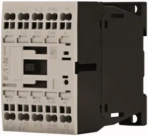 Контактор Eaton DILM7-10(230V50HZ,240V60HZ)-PI, 3 НО, 3 кВт, допоміжний контакт 7 A. Підходить для реле марки: Eaton, 1 шт.