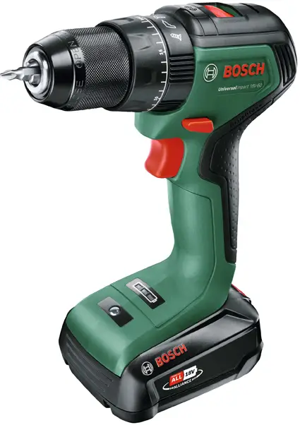 Аккумуляторная ударная отвертка Bosch Home and Garden UniversalImpact 18V-60 06039D7101 18 В 2,0 Ач, вкл. аккумулятор, вкл. зарядн
