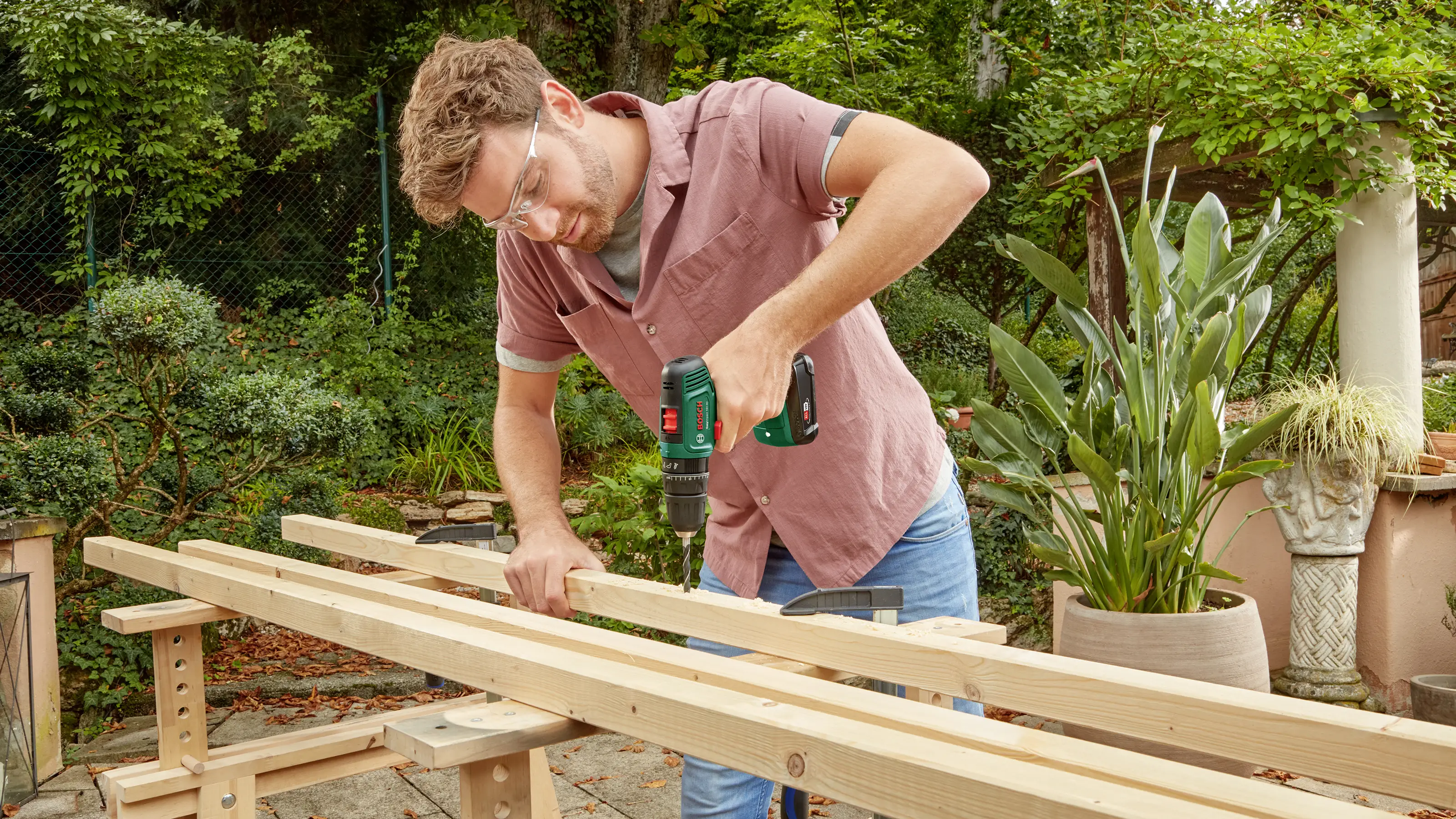 Акумуляторний дриль-шурупокрут, Bosch Home and Garden EasyImpact 18V-40 Бездротовий шурупокрут 06039D8107 18 В 2,0 Аг з акумулятор