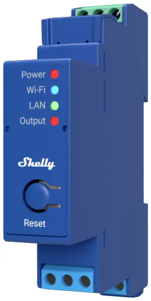 Shelly Shelly Pro 1 Реле Shelly на DIN-рейку Bluetooth, Wi-Fi