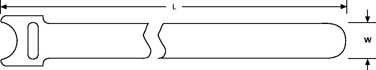 Кабельні стяжки HellermannTyton 130-00012 на липучці, (Д x Ш) 150 мм x 12,5 мм, 10 шт.