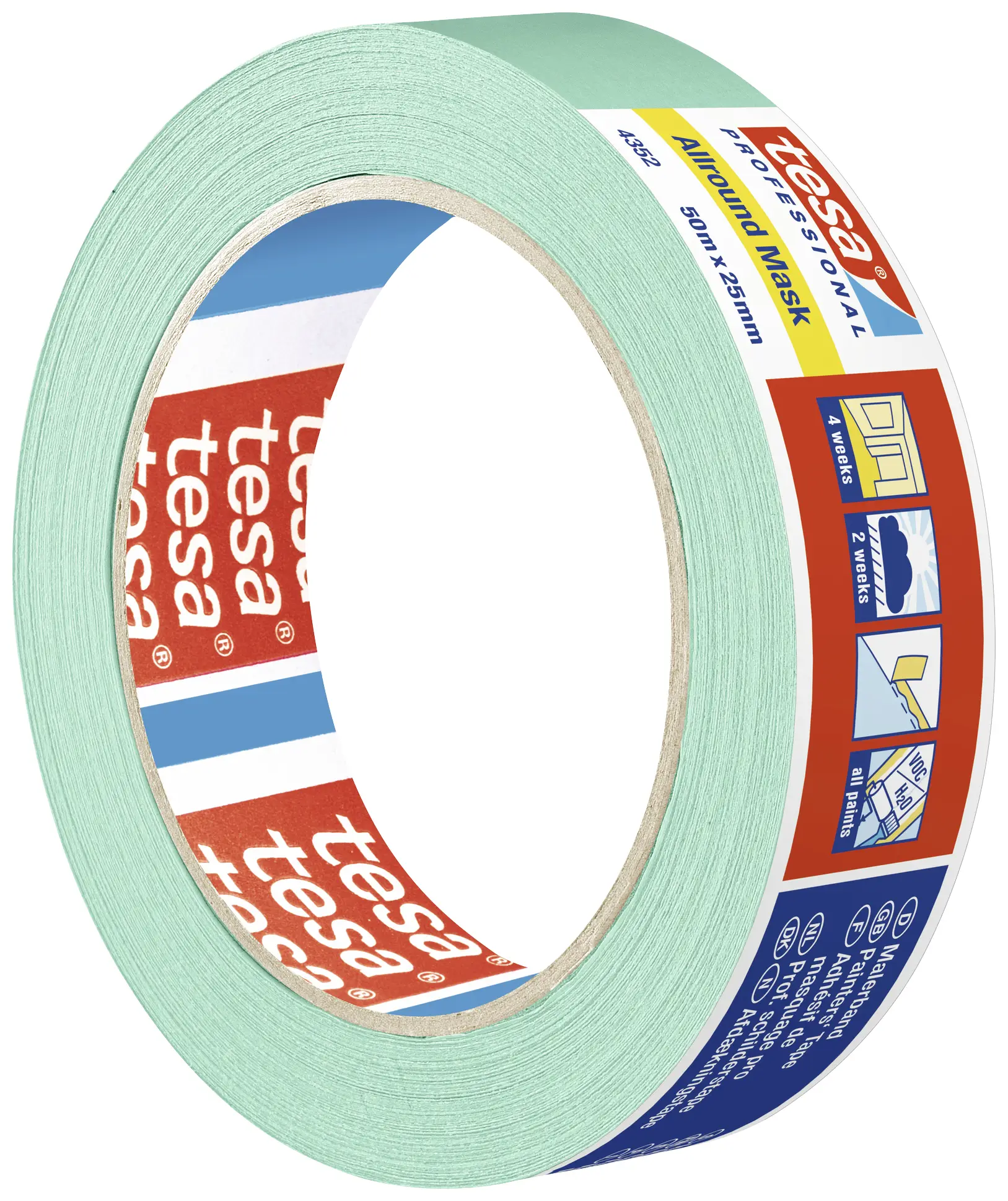 Малярная лента tesa 04352-00001-00 ALLROUND MASK (Д x Ш) 50 м x 25 мм 50 м 1 шт.