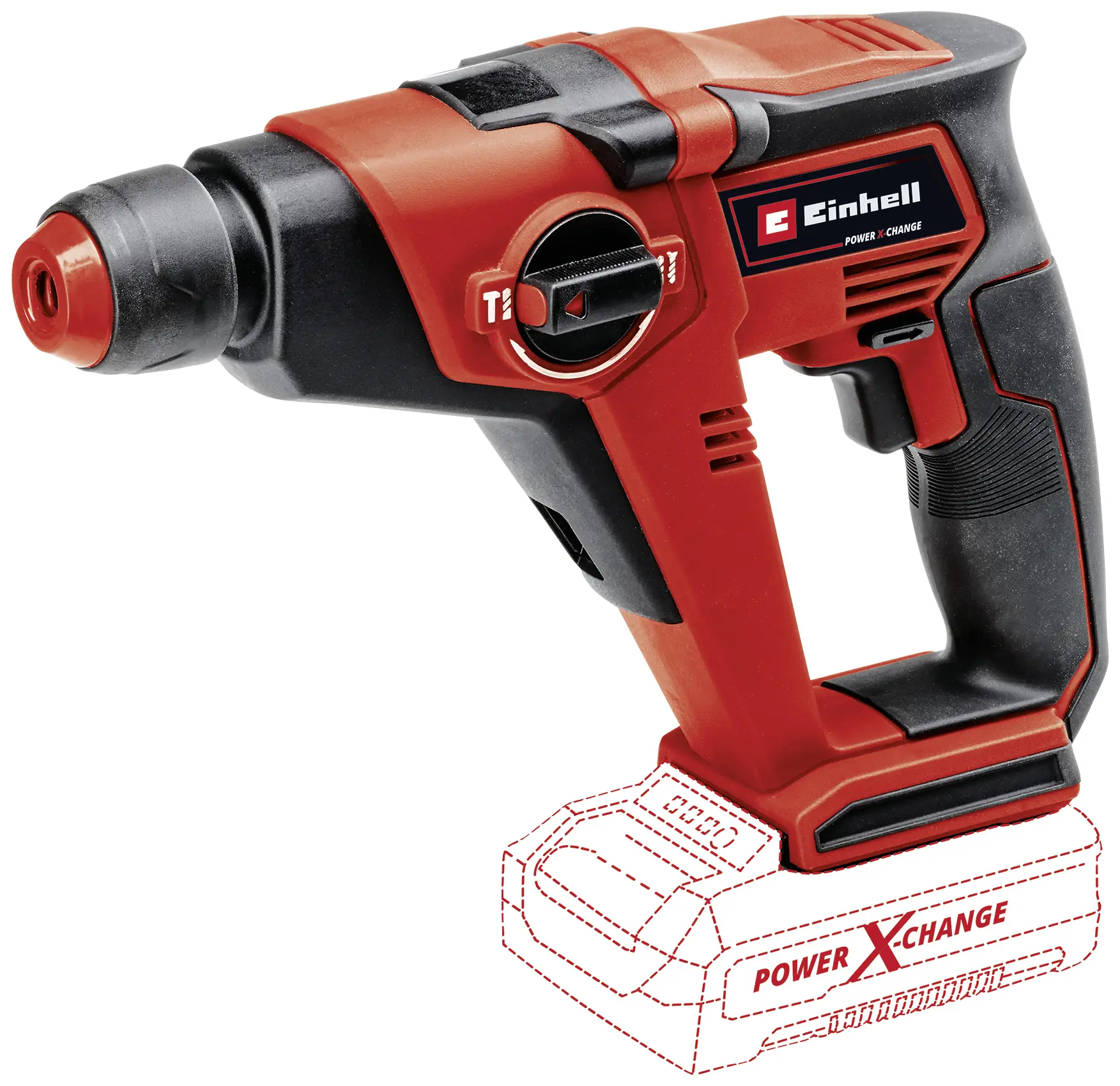 Einhell Einhell Power X-Change Akku-Bohrhammer TE-HD 18/12 Li - Solo Аккумуляторная ударная дрель SDS-Plus-Li-Ion без аккумулятора