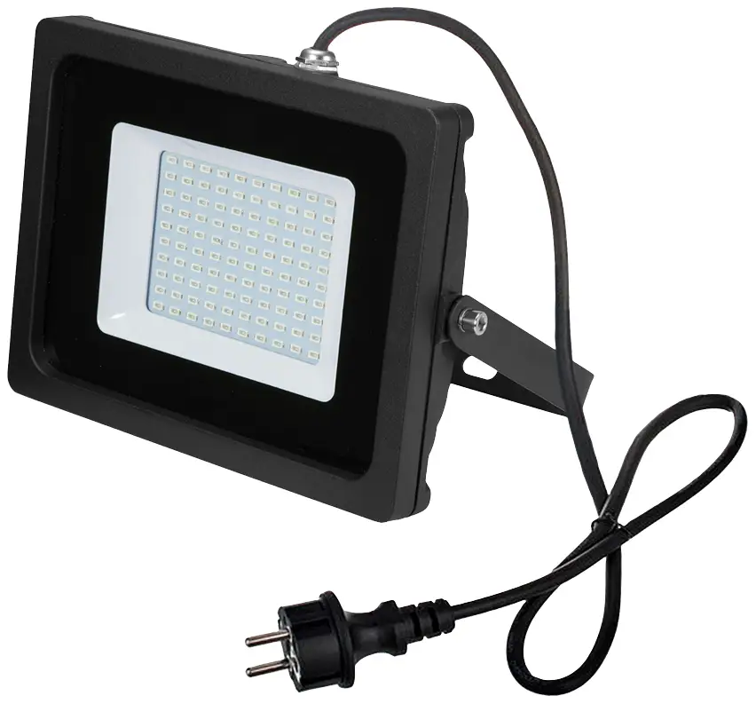 Уличный светодиодный прожектор Eurolite LED IP FL-50 SMD violett 51914988 мощностью 55 Вт, цвет светодиода: фиолетовый.