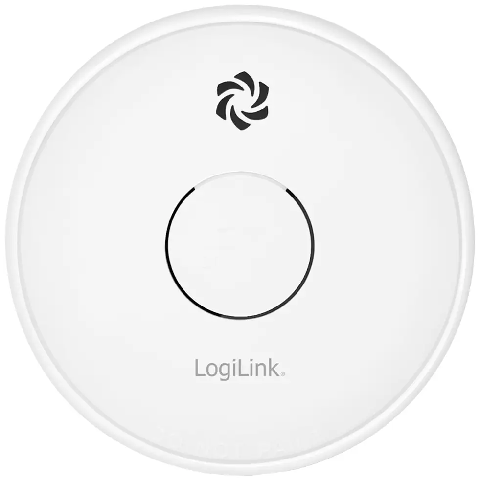Датчик диму LogiLink Rauch- / Brandschutzmelder на батарейках (Ø x В) 100 мм x 34,5 мм