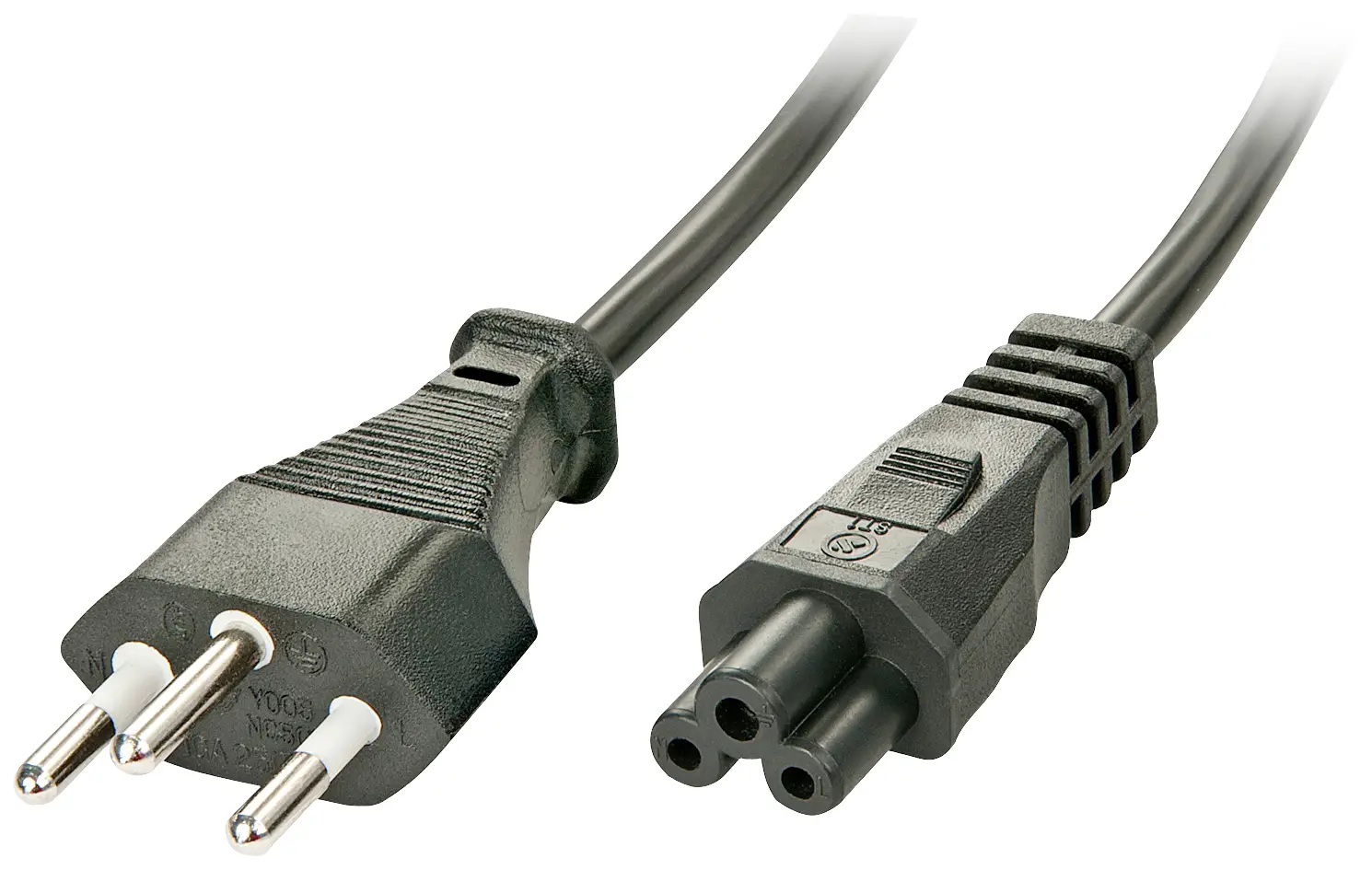 Кабель IEC LINDY Lindy - Stromkabel - IEC 60320 C5 zu SEV 1011 (M) 30412, 2,00 м, 1 шт.