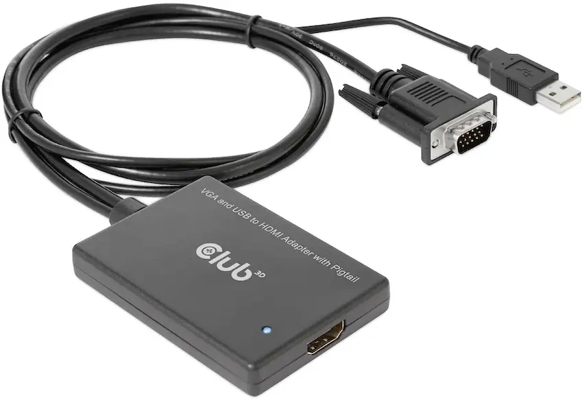 Адаптер HDMI, USB, VGA club3D CAC-1720 CAC-1720, 0,6 м