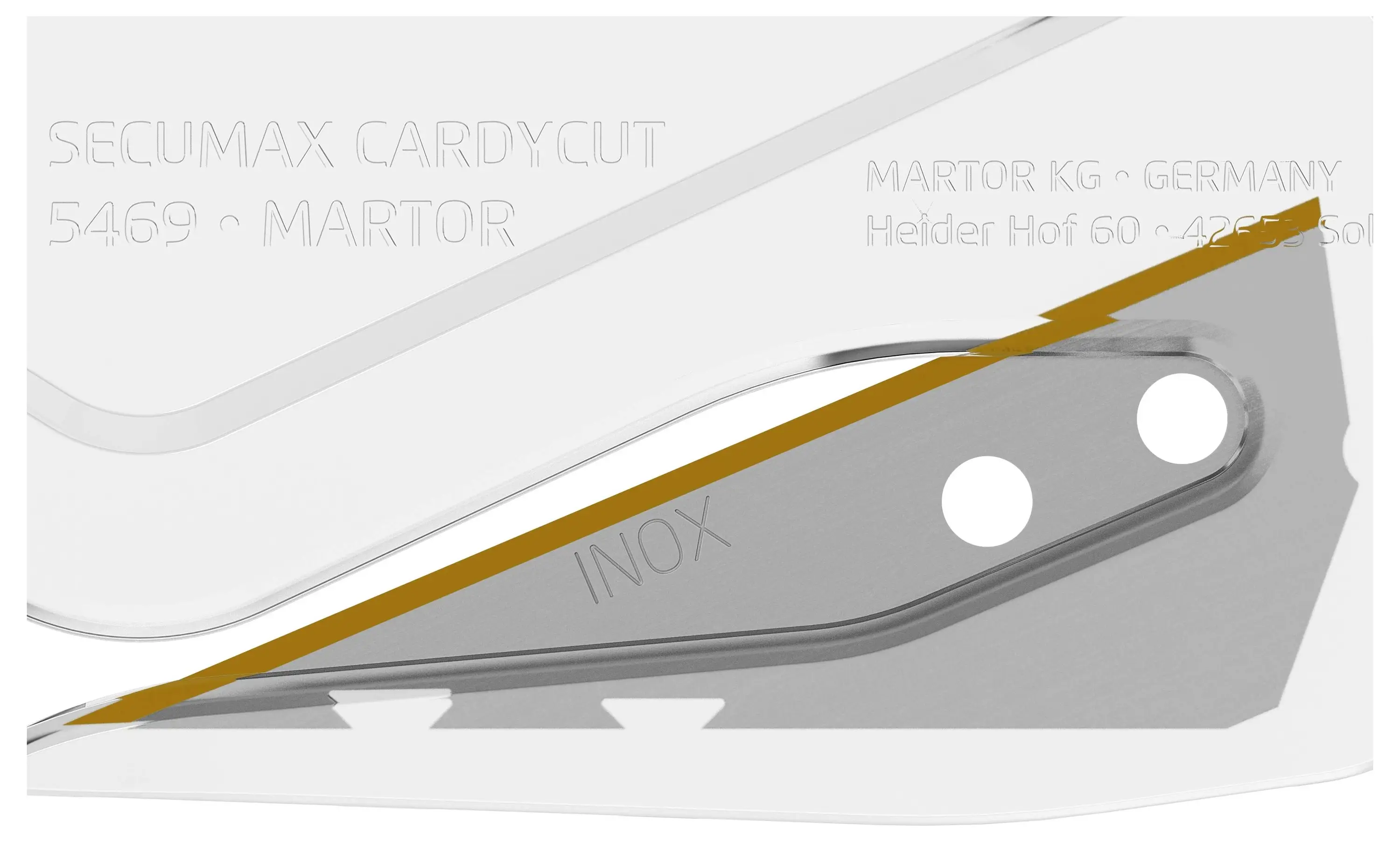 Безпечний ніж SECUMAX CARDYCUT з гострим лезом 885 MARTOR 546912.12 10 шт.