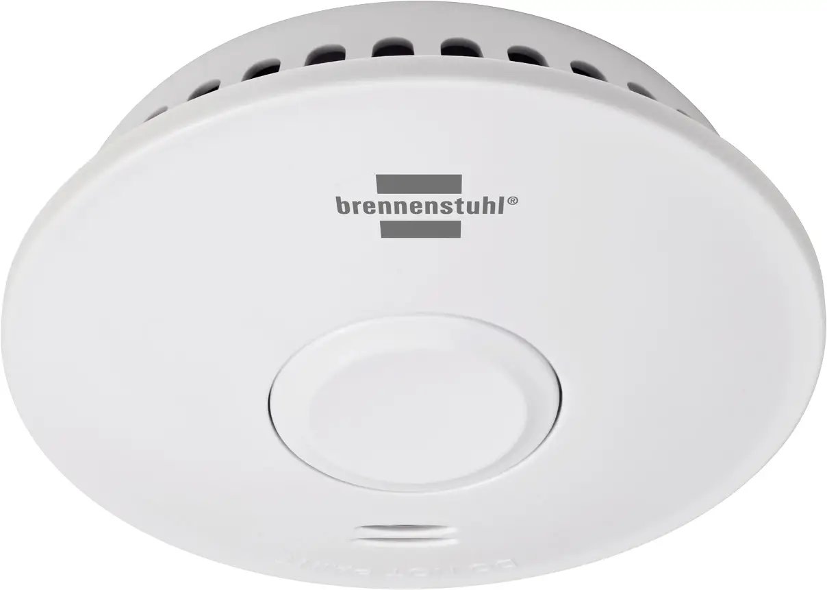 Радиодетектор дыма Brennenstuhl 1290210 с возможностью подключения батареи (диаметр x высота) 114 мм x 38 мм