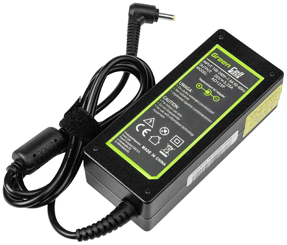 Адаптер питания для ноутбука Green Cell AD123P 65 Вт 3,25 А