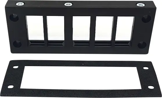 TRU COMPONENTS DVK 24/10 Вхідна планка для кабелів Максимальний монтажний діаметр 16 мм чорний поліамід 1 шт.