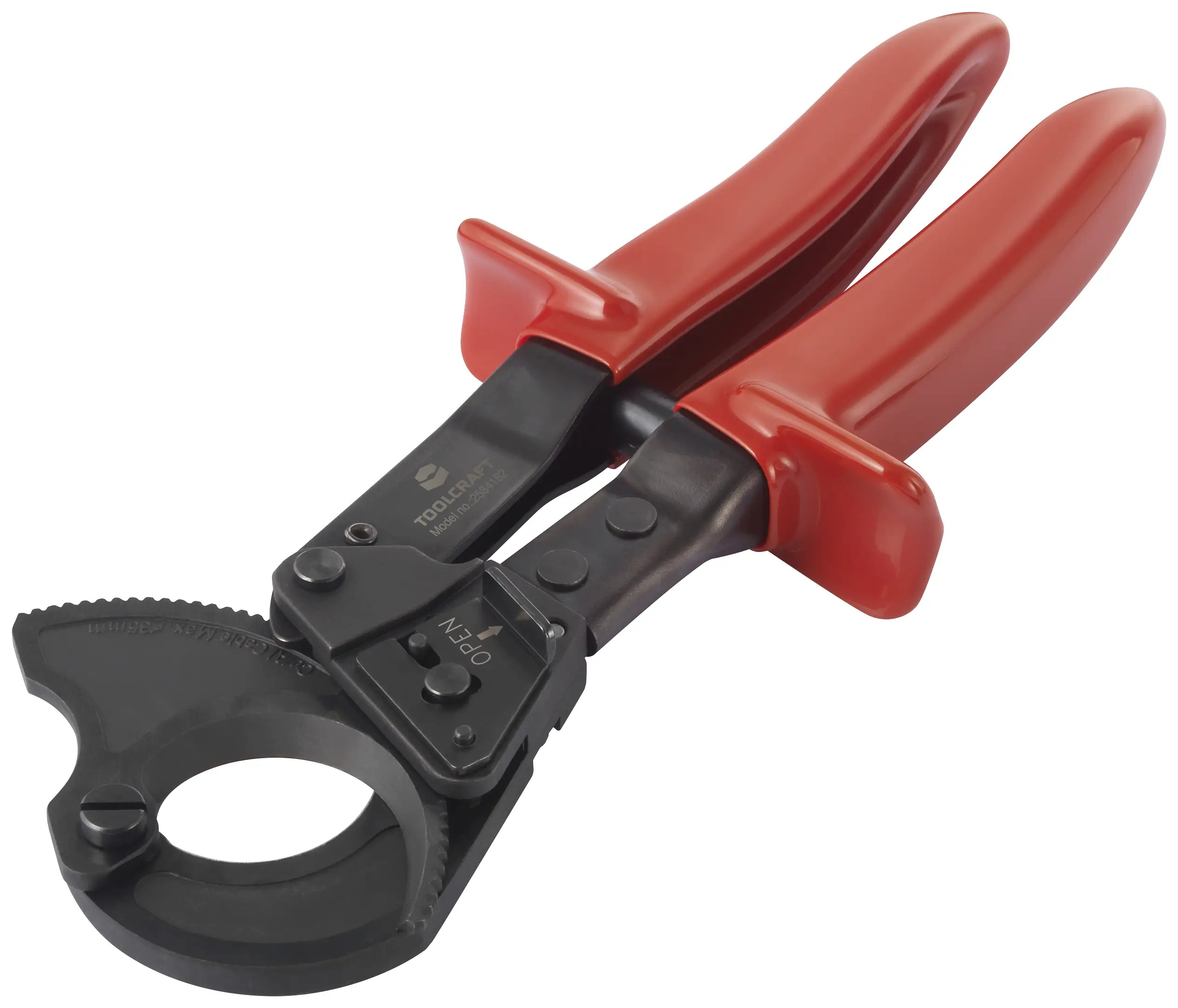 TOOLCRAFT TO-7752546 Резак для кабеля с храповым механизмом 260 мм