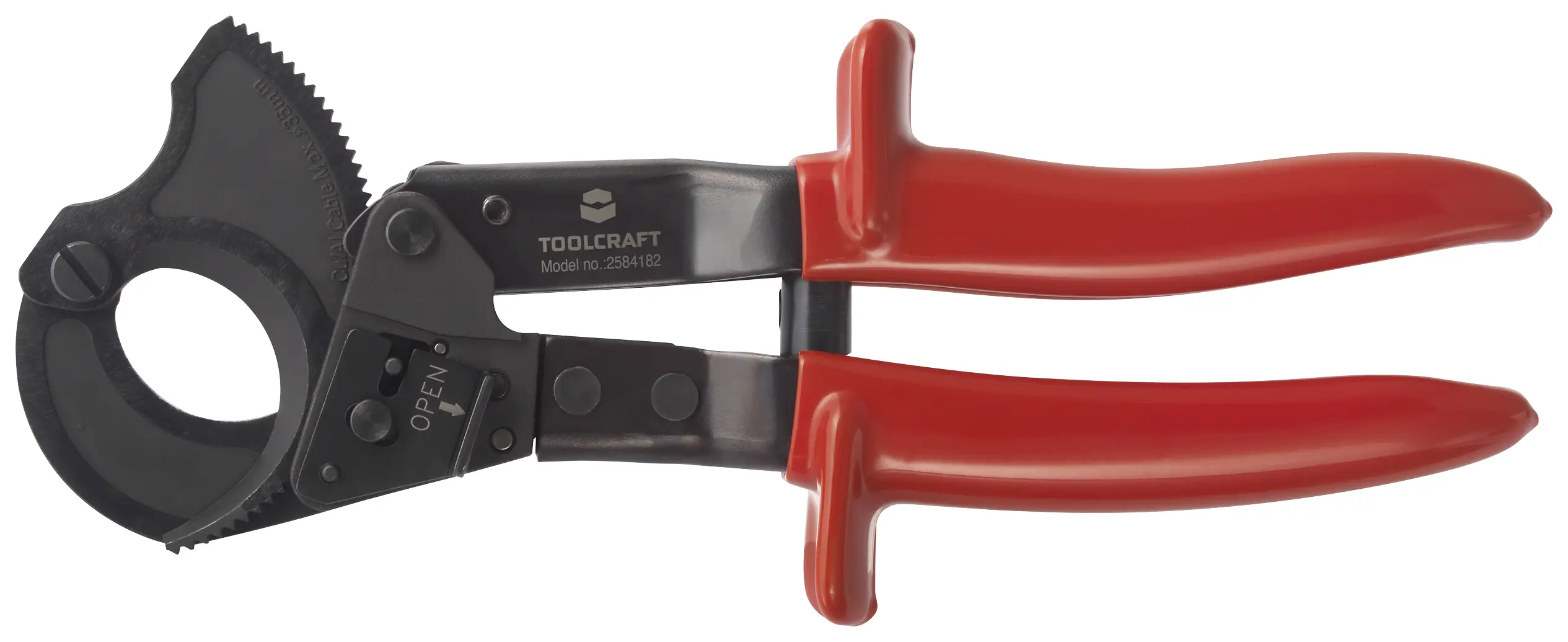 TOOLCRAFT TO-7752546 Резак для кабеля с храповым механизмом 260 мм