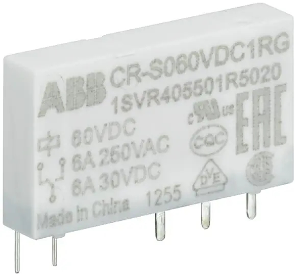 Интерфейсное реле ABB CR-S024VDC1R, 1 переключающий контакт, 1 шт.