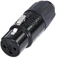 XLR адаптер RA3FT-B Разъем Mini-XLR «папа» - разъем Mini-XLR «мама» Rean AV RA3FT-B 1 шт.