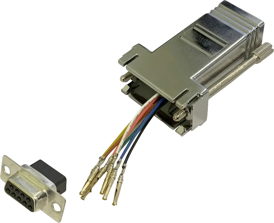 BKL Electronic 10121108 Адаптер D-SUB 9-контактный гнездовой разъем - гнездовой разъем RJ45