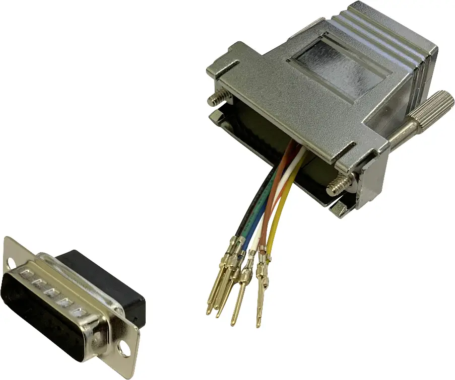 BKL Electronic 10121123 Адаптер D-SUB 15-контактний чоловічий роз'єм - роз'єм RJ45 гніздо