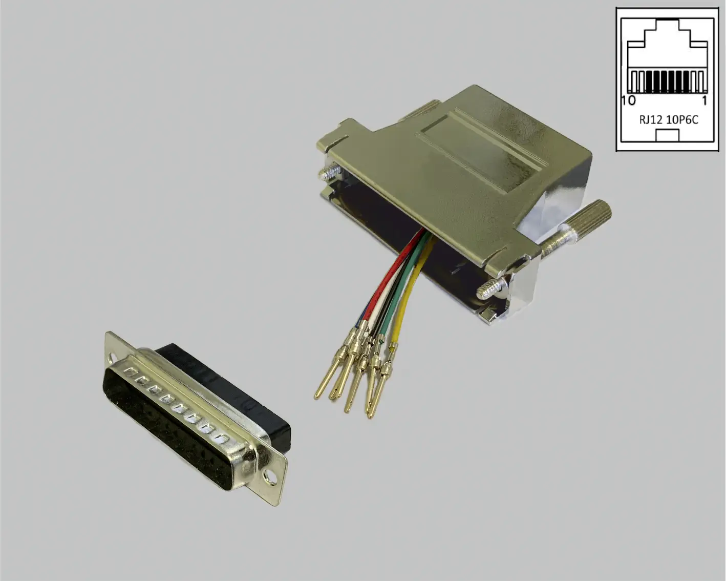 BKL Electronic 10121129 Адаптер D-SUB 25-контактный штекер - гнездо RJ12