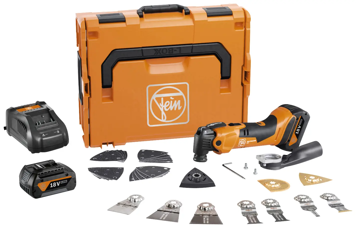Fein Multimaster AMM 500 Plus Top 71293861000 Многофункциональный аккумуляторный инструмент с аккумулятором, 2 аккумуляторами, зар
