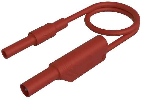 Hirschmann Test & Measurement MAL S WS-B 25/2,5 rt Безопасный измерительный провод, безопасная розетка 4 мм, безопасная вилка 4 мм