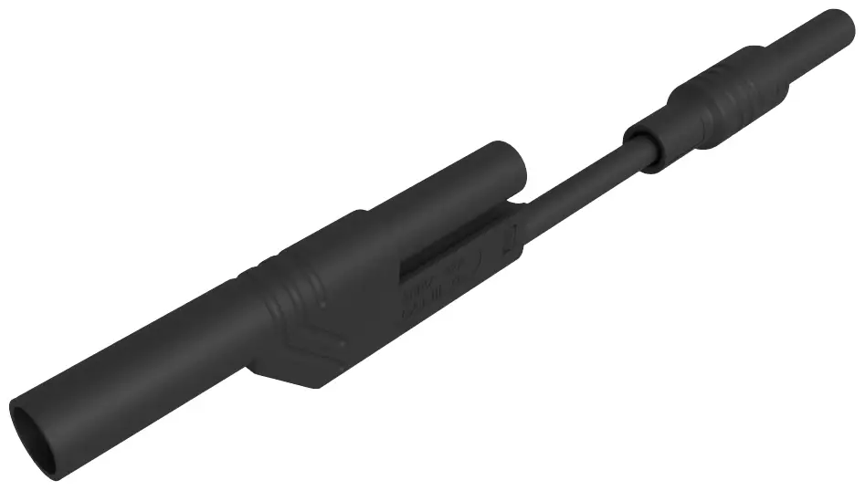 Измерительный провод Hirschmann Test & Measurement MAL 2800 S sw с защитным разъемом 4 мм (штекер), длина 8 см, черный, 1 шт.