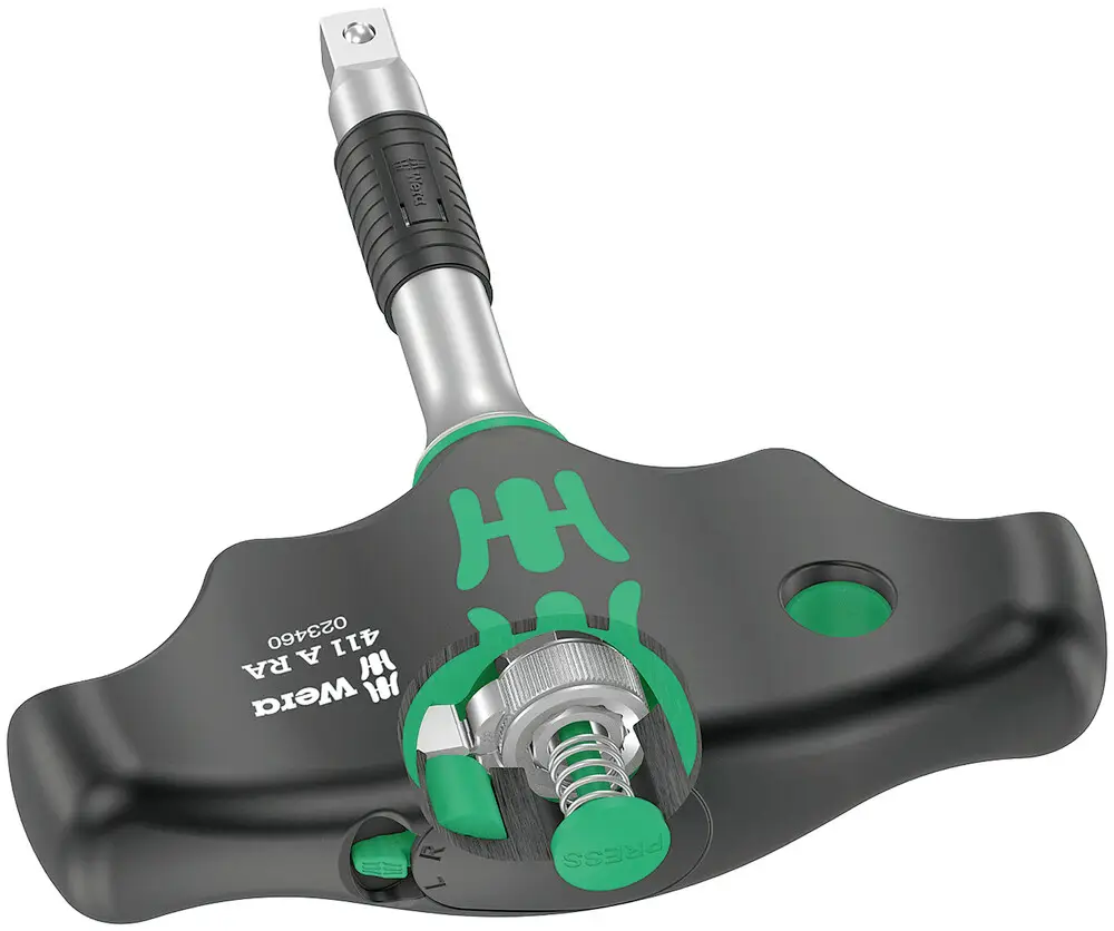 Трещоточная отвертка Wera 411 A RA Quergriff 05023460001