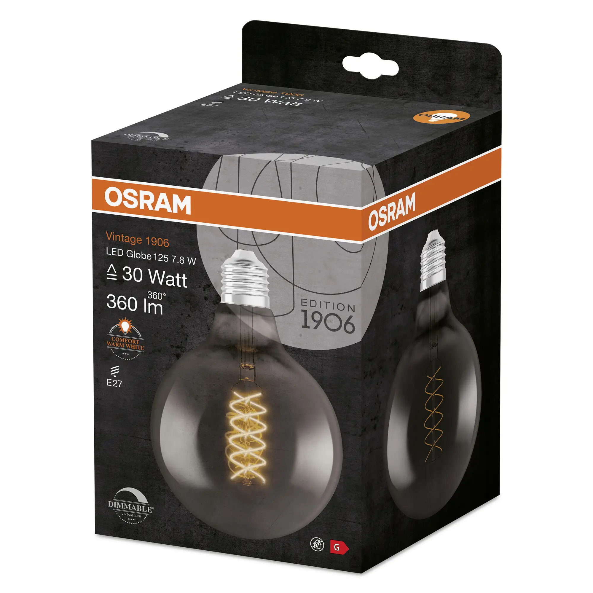 Світлодіодна лампочка OSRAM HOMELIGHTING 4058075761254 E-27 7,8 Вт = 30 Вт теплий білий 1 шт.
