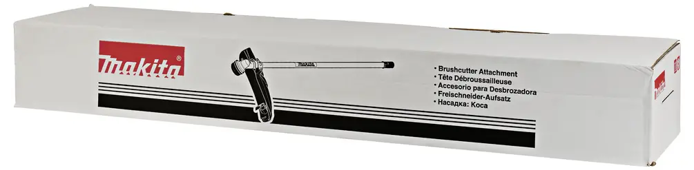 Насадка-кусторез Makita 198768-1 с принадлежностями. Максимальная ширина скашивания: 420 мм.