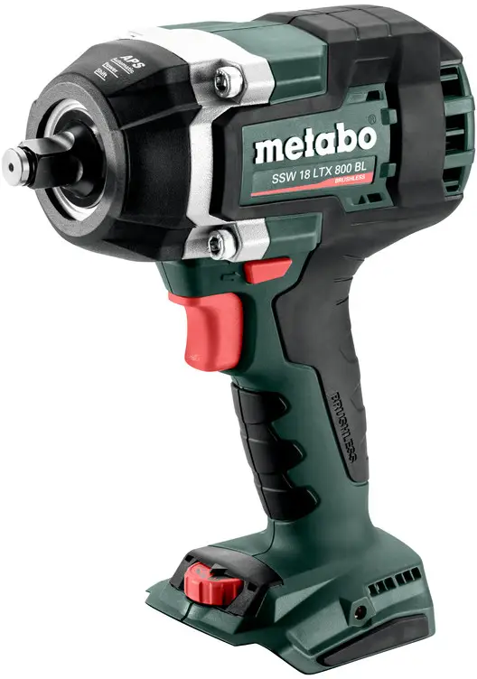 Metabo SSW 18 LTX 800 BL 602403840 Аккумуляторный ударный гайковерт 800 Нм 18 В Количество аккумуляторов в комплекте 0 без аккумул