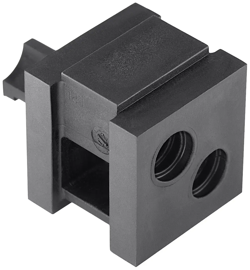 HellermannTyton VP-S_2/7-8_Ins-dbl-PL-BK (20) Двойная насадка из безгалогенного пластика, черная 20 шт.