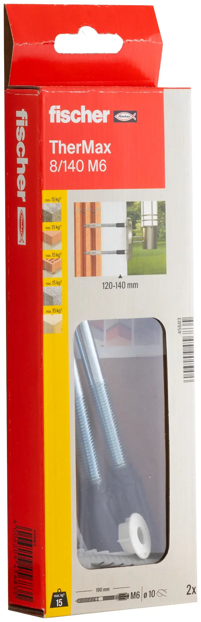Система кріплення Fischer 045683 TherMax з кроком 200 мм 18 мм 2 шт.