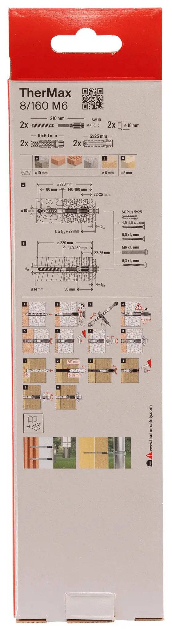 Система кріплення Fischer 045684 TherMax з кроком 220 мм 18 мм 2 шт.