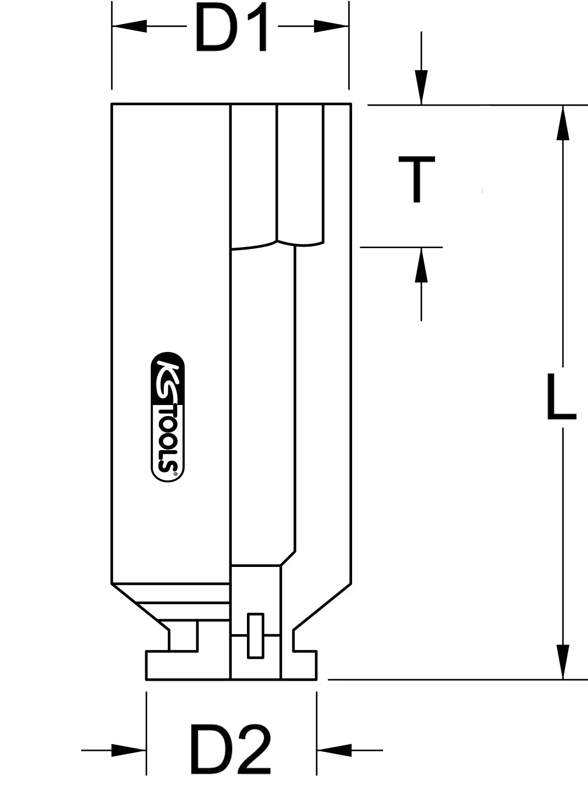 Ударная шестигранная торцевая головка KS Tools 5151617 515.1617 17 мм 17 мм 3/8