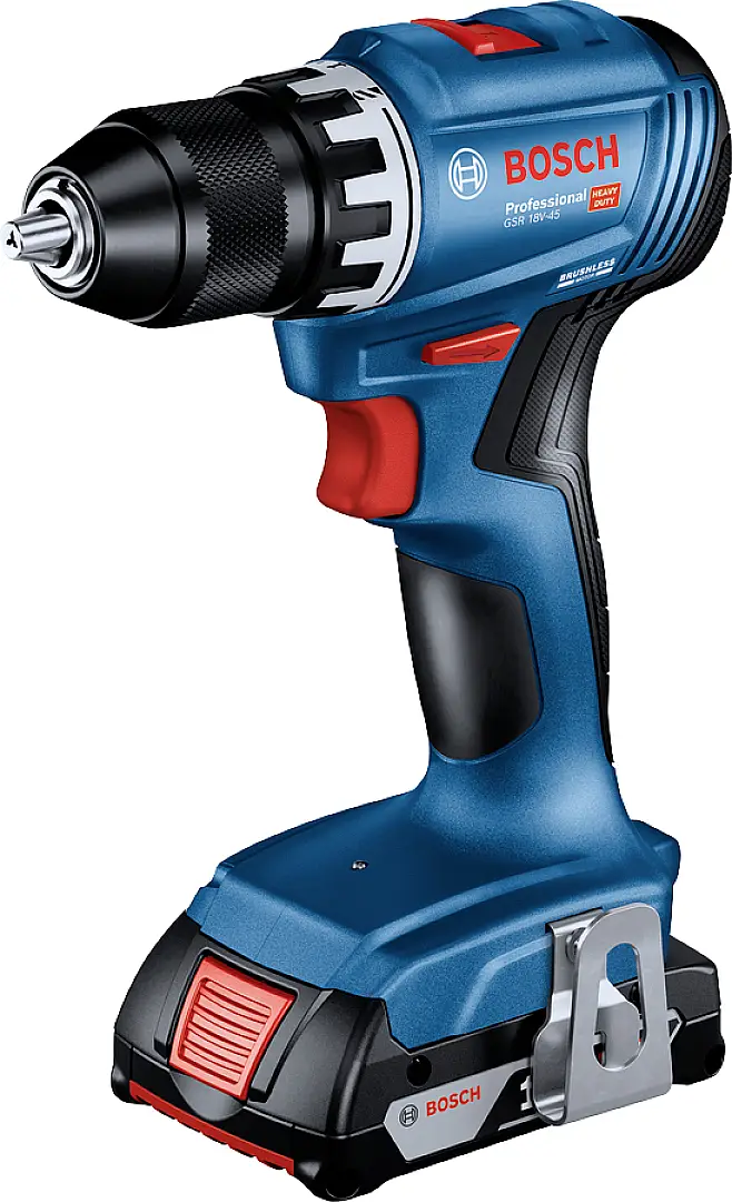 Аккумуляторная отвертка, аккумуляторная дрель Bosch Professional GSR 18V-45 06019K3205 18 В 2 Ач бесщеточная