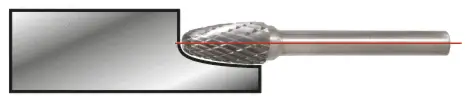 Фреза KS Tools 5153261 515.3261, 3 мм x 38,5 мм, 1 шт.