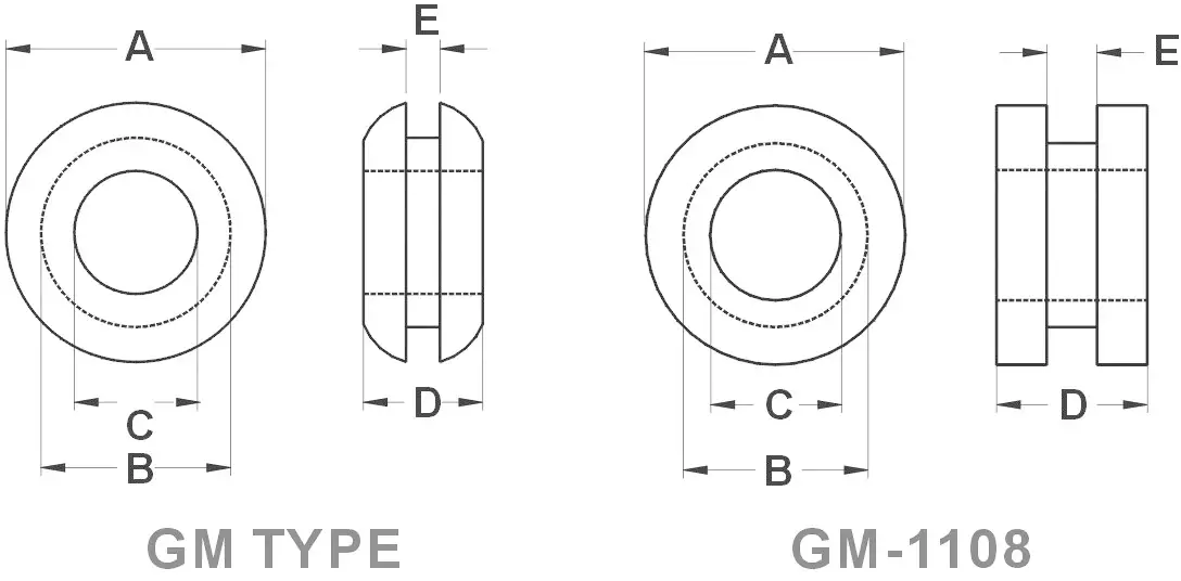Кабельный ввод TRU COMPONENTS TC-GMR1108203, открытый. Максимальный монтажный диаметр 7,8 мм. Максимальная толщина платы 3 мм. ПВХ