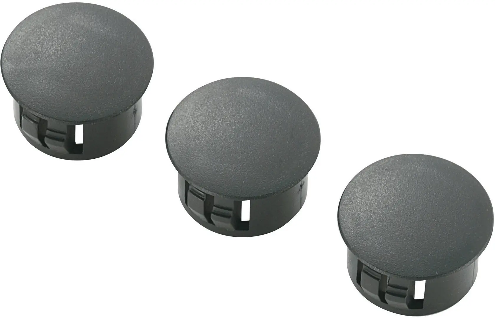 TRU COMPONENTS TC-HPR-22203 Сквозная крышка. Максимальная толщина платы 1,6 мм. Черный полиамид. 100 шт.