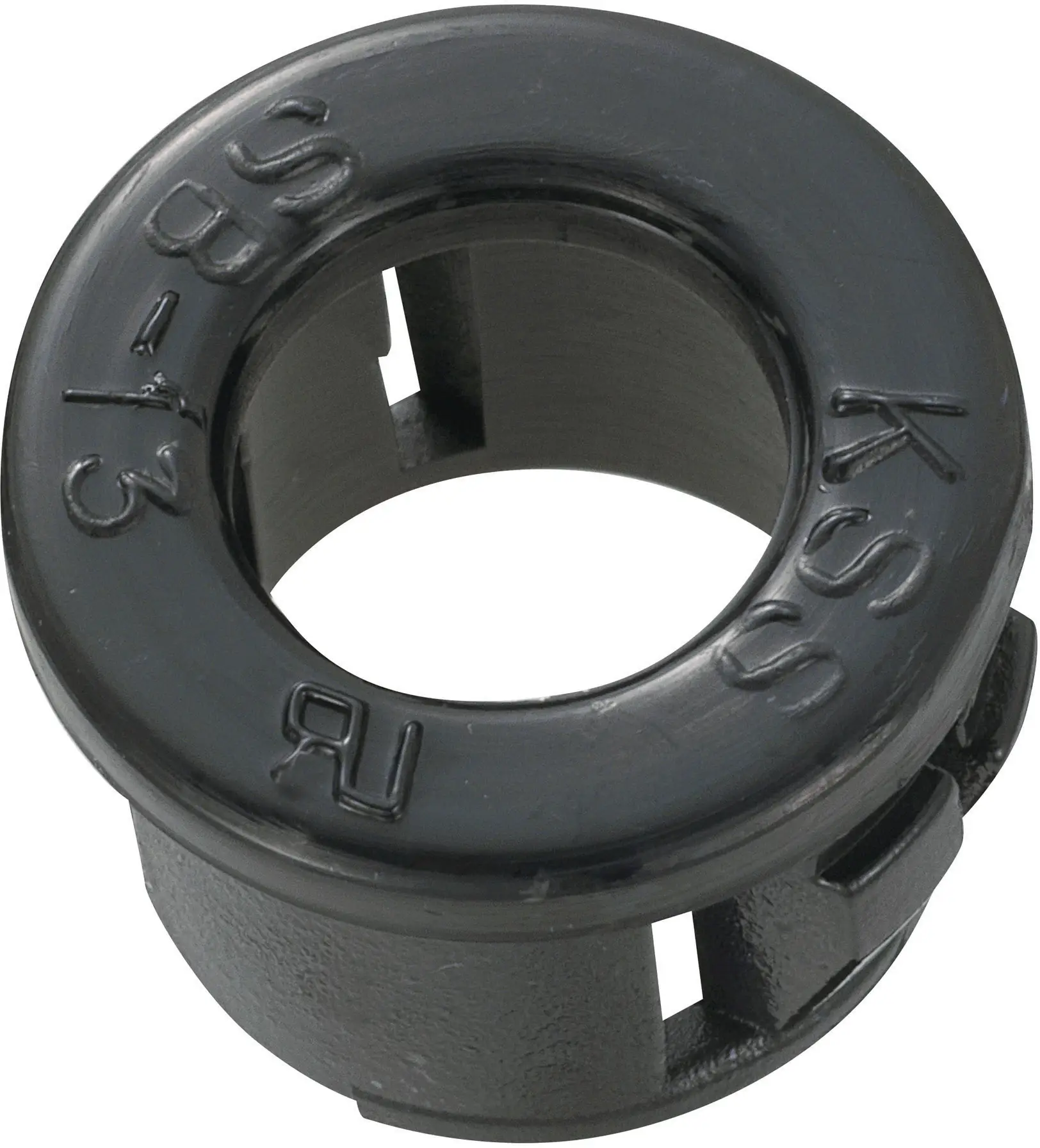 Кабельный ввод TRU COMPONENTS TC-SBR13203. Максимальный монтажный диаметр 8 мм. Максимальная толщина платы 3,2 мм. Черный полиамид