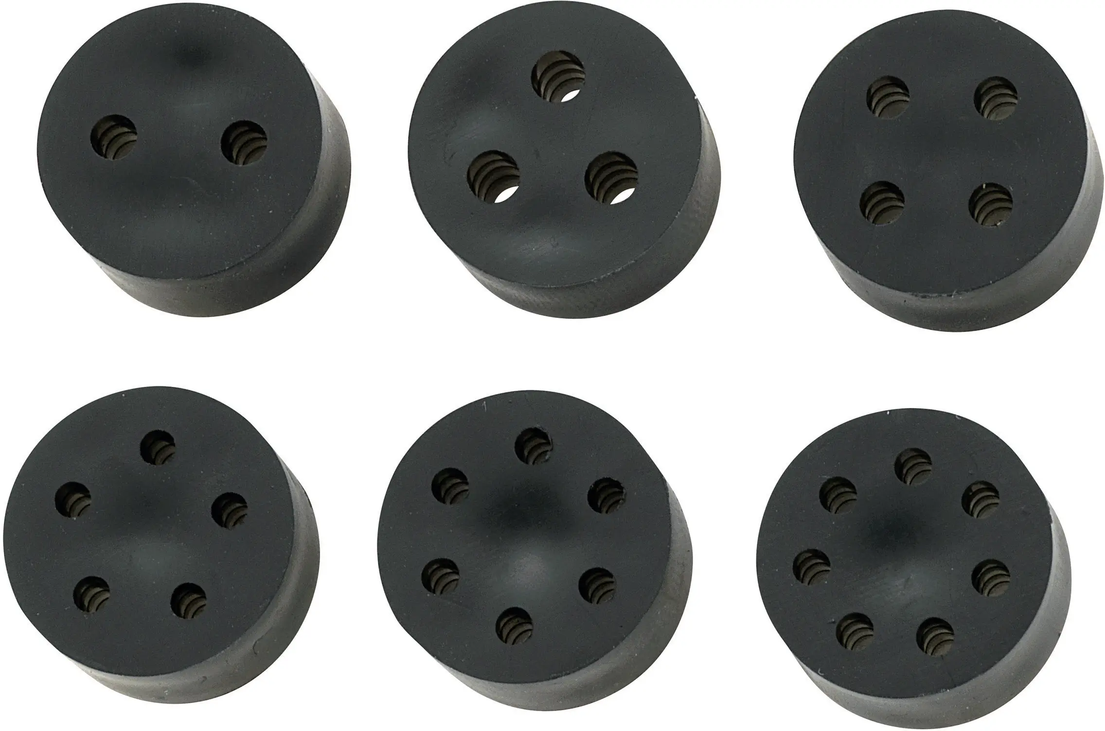 Уплотнительная вставка TRU COMPONENTS TC-10820788 TC-MH23-2E203 M25 2 x 5,1 - 6,5 мм, черная, резиновая, 50 шт.
