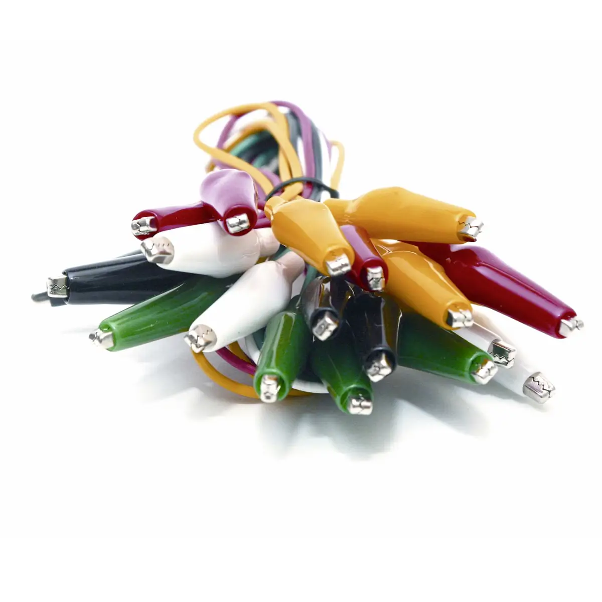 Mueller Electric BU-00287 Комплект измерительных проводов, зажимное соединение 550 мм черный, зеленый, красный, белый, желтый 1 ко