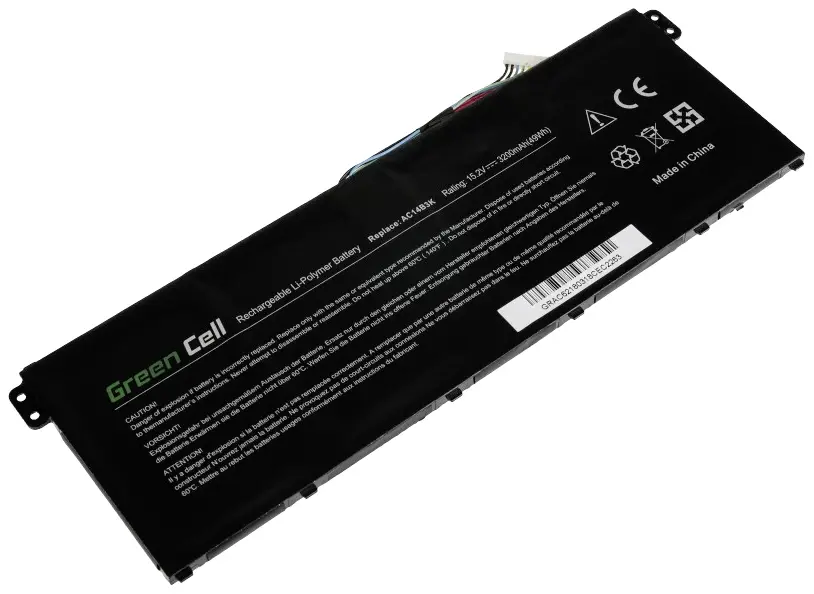 Аккумулятор для ноутбука Acer Green Cell AC14B3K 15,2 В 3000 мАч