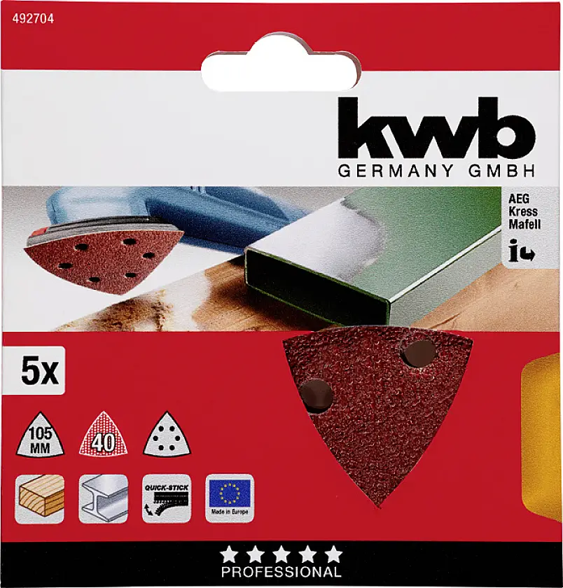 Наждачная бумага Delta kwb 492704, 5 шт.
