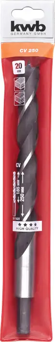 Свердло спіральне по дереву kwb 511820 1 шт.