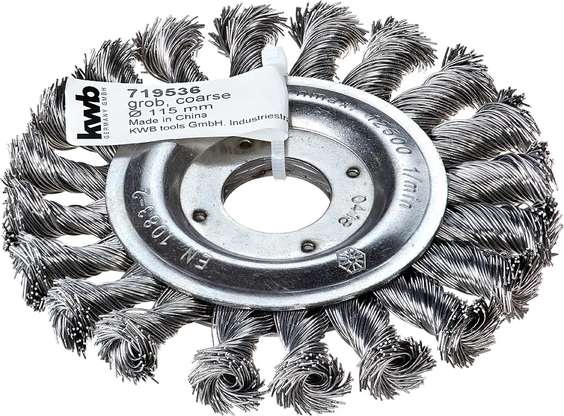 Дисковые щетки kwb AGGRESSO-FLEX®, плетеная проволока из быстрорежущей стали для угловых шлифовальных машин 719536 1 шт.